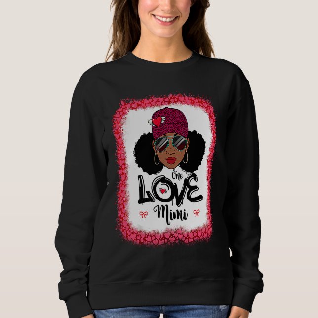Sudadera One Loved Mom Black Mom African American Women Val (Anverso)