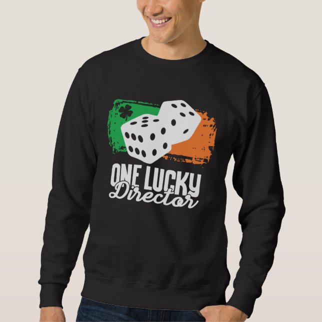 Sudadera One Lucky Director Dice Game  Family Group Matchin (Anverso)