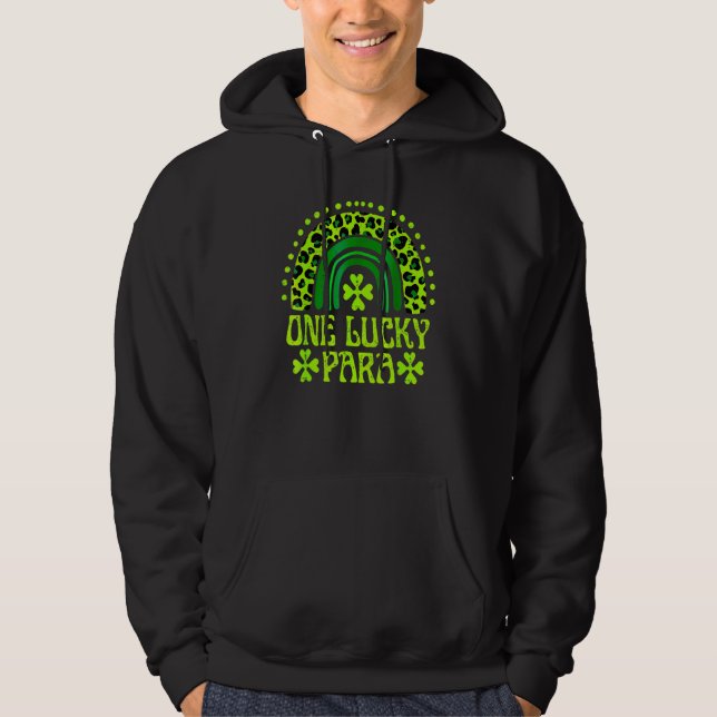 Sudadera One Lucky Para Family St Patrick's Day Rainbow Leo (Anverso)