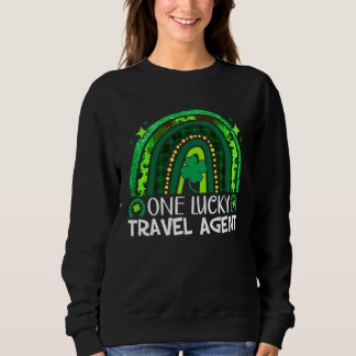 Sudadera One Lucky Travel Agent Rainbow St Patrick's Day Qu