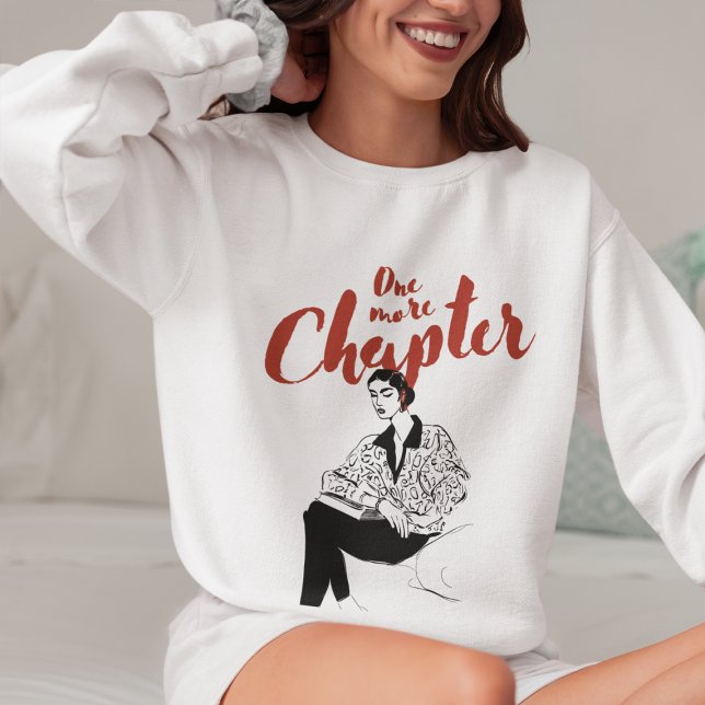 Sudadera One More Chapter Red Script l Book Lovers & Reader (Subido por el creador)