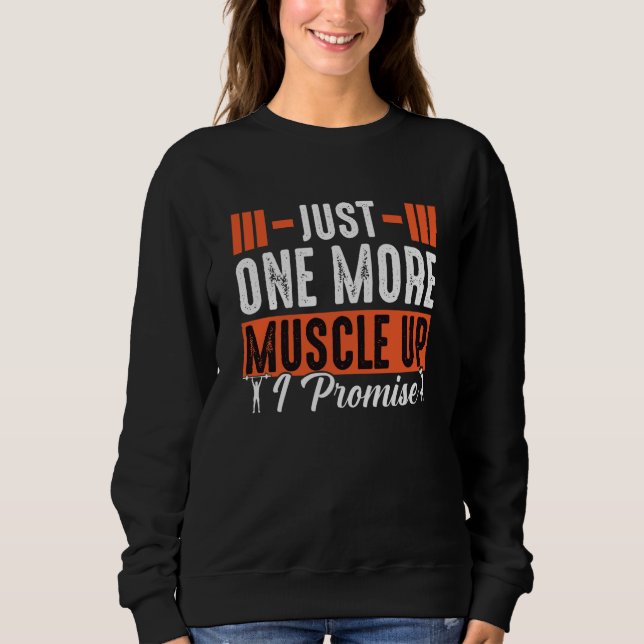 Sudadera One More Muscle Up Promise Fitness Bodybuilding  2 (Anverso)