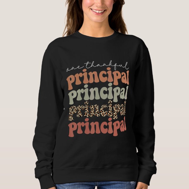 Sudadera One Thankful Principal Autumn Tree Fall Leaves Tha (Anverso)