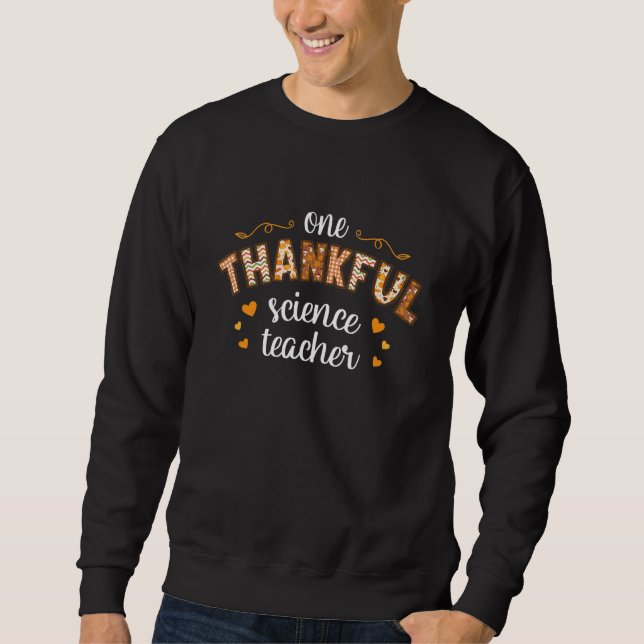 Sudadera One Thankful Science Teacher Autumn Fall for Schoo (Anverso)
