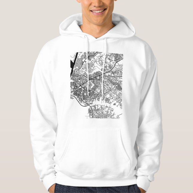 Sudadera Onitsha Nigeria City Map (Anverso)