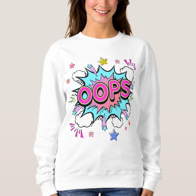 Sudadera Oops Pop Art Explosion (Anverso)