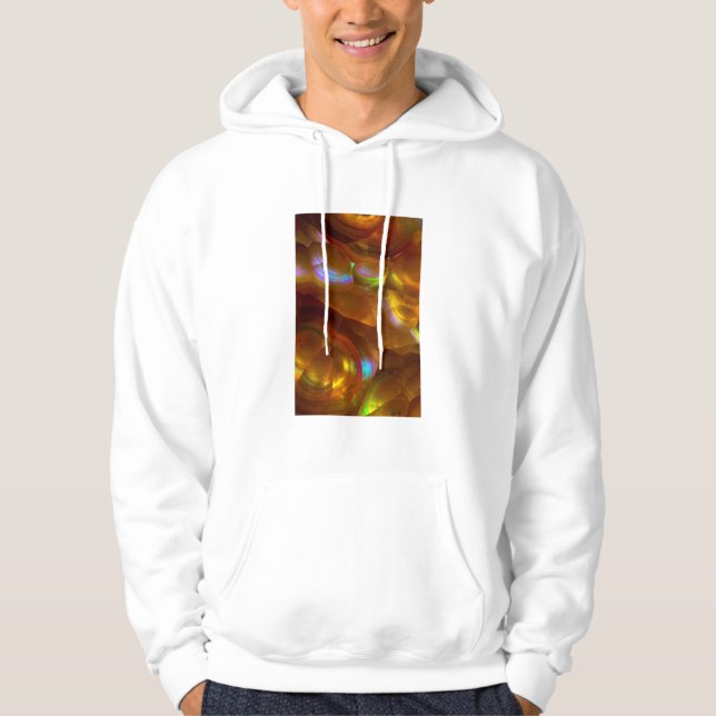 Sudadera Opal de fuego naranja iridiscente (Anverso)