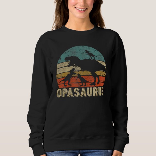Sudadera Opasaurus Rex Opa Saurus Dinosaur Abuelo (Anverso)