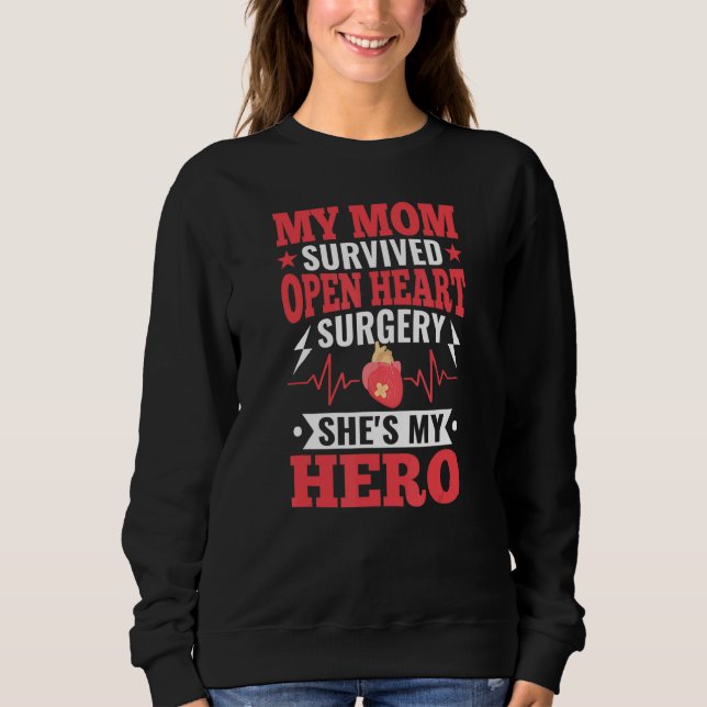 Sudadera Open Heart Surgery Survivor's Children Bypass Hear (Anverso)