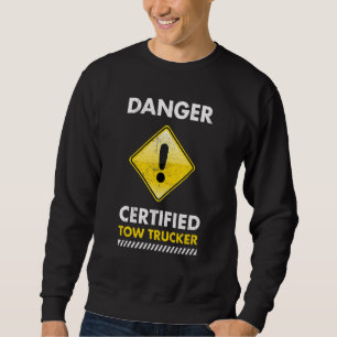 Sudadera Operador de camión de remolque certificado de peli