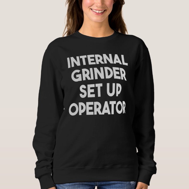 Sudadera Operador de configuración de rectificadora interna (Anverso)