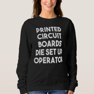 Sudadera Operador de configuración de troquel de placas de 