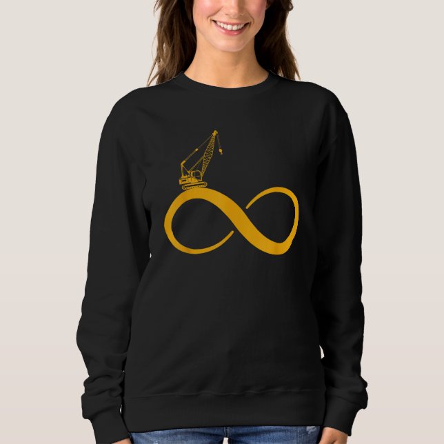 Sudadera Operador de equipo pesado de grúa Infinity Crane O (Anverso)