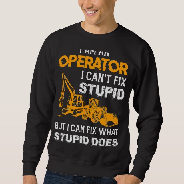 Sudadera Operador de equipos pesados (Anverso)