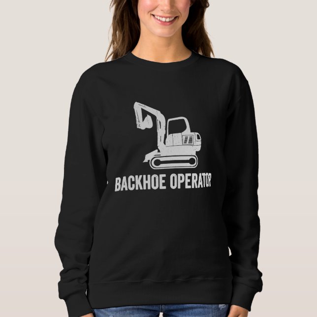 Sudadera Operador de excavadora retroexcavadora (Anverso)