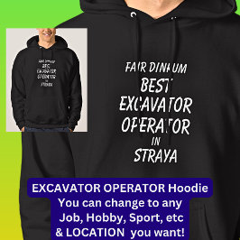 Sudadera OPERADOR DE MEJORES EXCAVADORES DE Dinkum en Stray