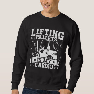 Sudadera Operador de montacargas levantando tarimas Conduct