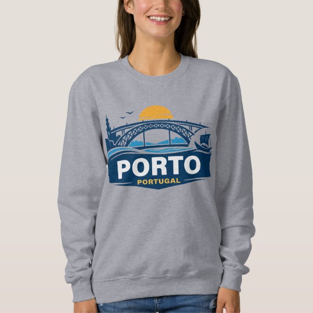 Sudadera Oporto Portugal Europa (Anverso)