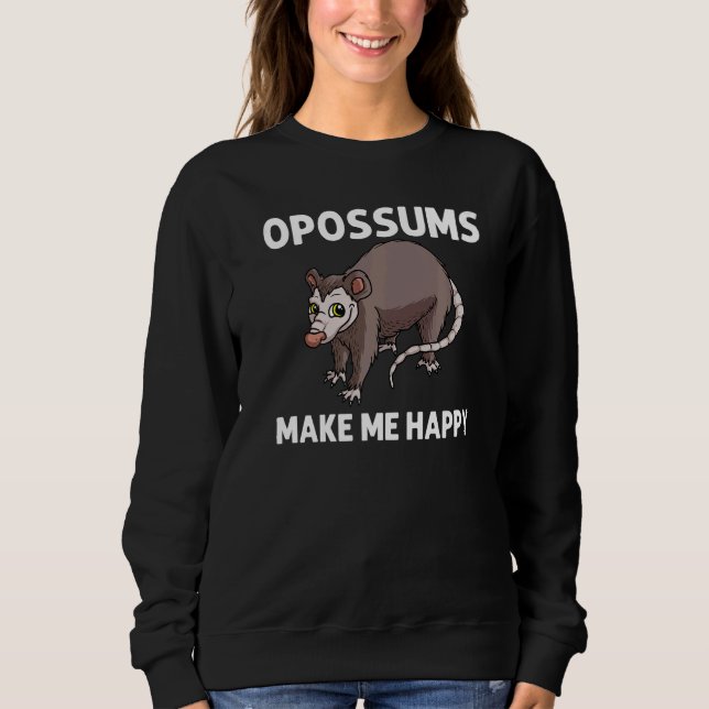 Sudadera Opossum For Men Women Awesome Possum Support Anima (Anverso)