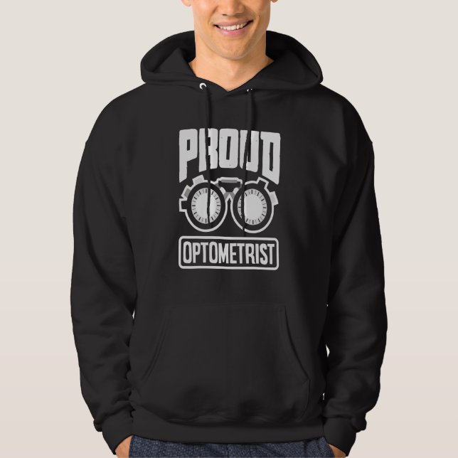 Sudadera Optometri, Oftalmólogo Opticista Orgulloso (Anverso)
