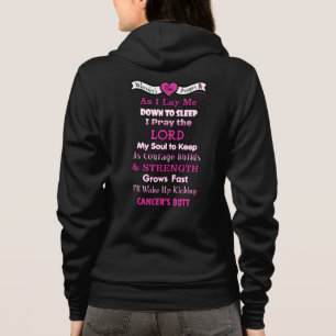 Sudadera Oración/Butt del guerrero... Cáncer de mama