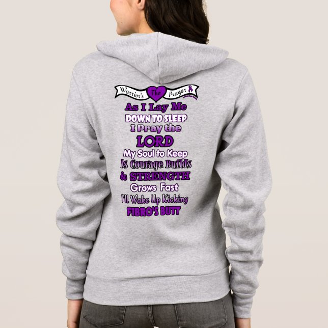 Sudadera Oración del guerrero... Fibro (Reverso)