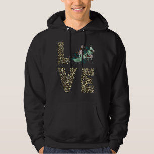 Sudadera Oración Mantis Leopard Amor Green Insect Bug