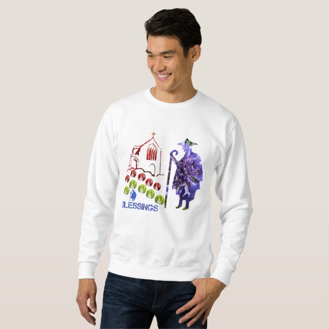 Sudadera Oración y bendiciones del Papa (Anverso completo)