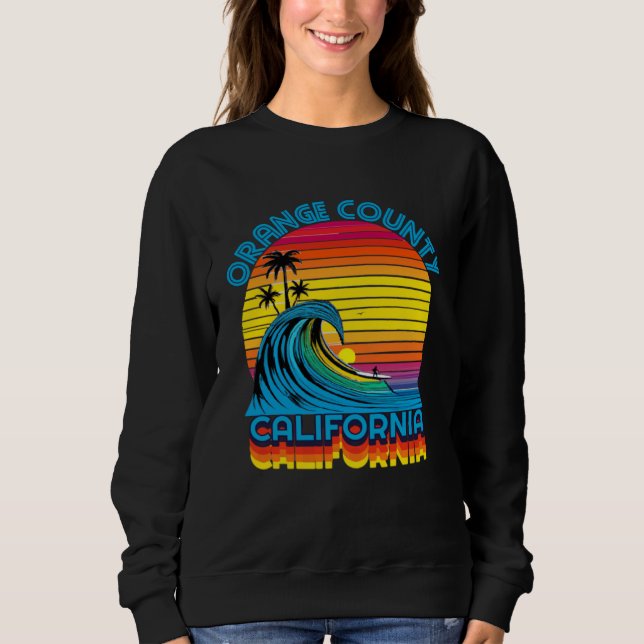 Sudadera Orange County Retro Throwback Surf & Beach Souveni (Anverso)