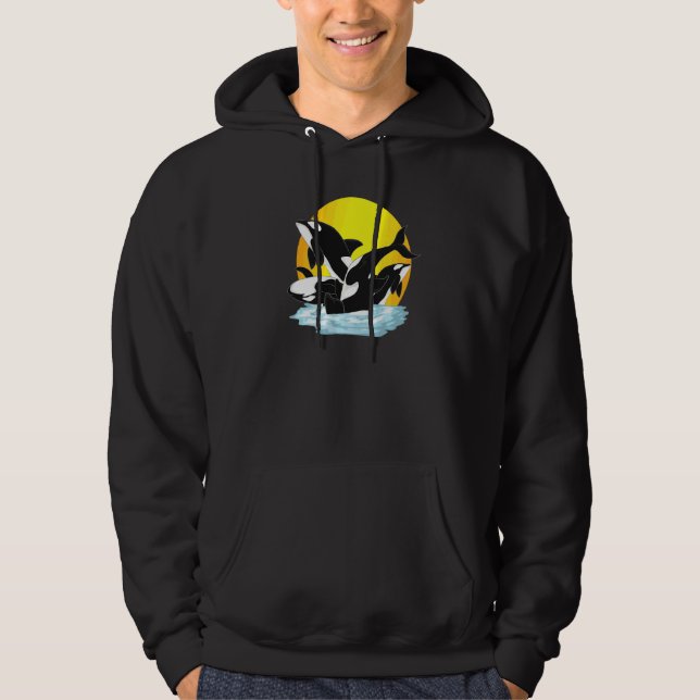 Sudadera Orca Animal Oceánico  Ballena Asesina (Anverso)
