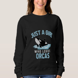 Sudadera Orca de mujeres Chicas Mujeres Animal del océano B