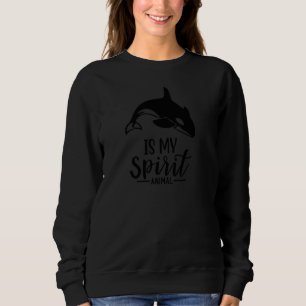 Sudadera Orca es mi espíritu animal en la ballena I Orca Pu