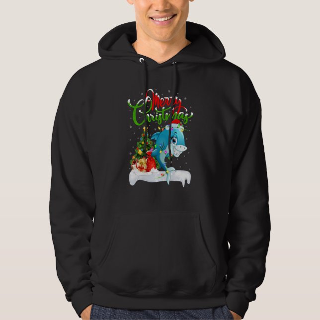 Sudadera Orca Fish Lover Xmas Decoraciones Santa Orca Chris (Anverso)