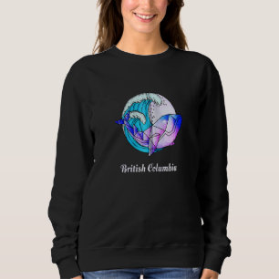 Sudadera Orca kil geométrica de pintura japonesa de Columbi