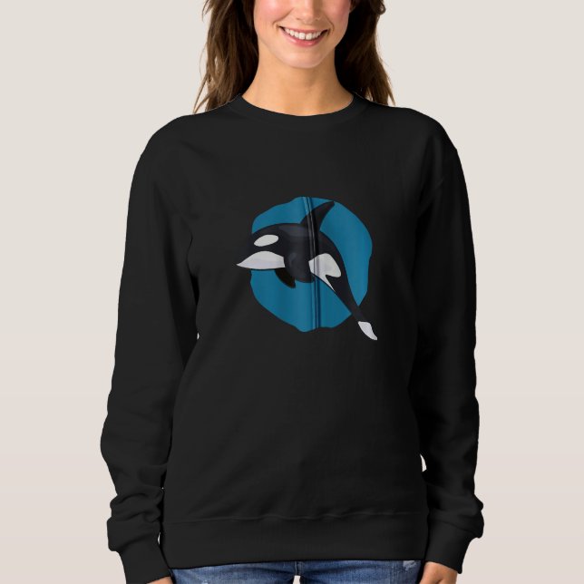 Sudadera Orca Whale Aquatic Animals Environmentalist Whales (Anverso)
