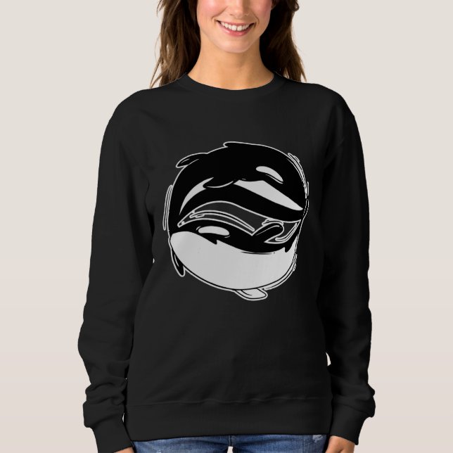Sudadera Orca Whale  For Whale Watchers (Anverso)