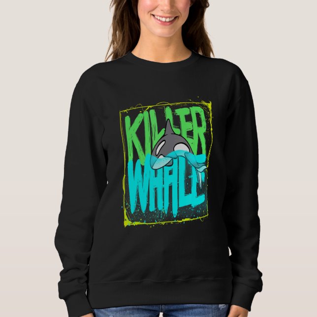 Sudadera Orcas asesinas de ballenas (Anverso)