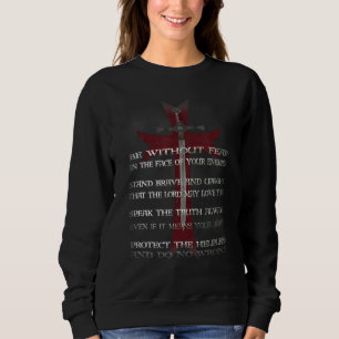 Sudadera Orden de cruzar el anillo de Knights Templar Crusa