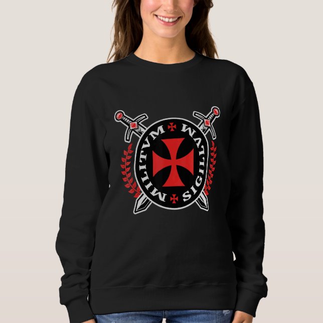 Sudadera Orden de Knight del Emblem Templario Cruzado (Anverso)