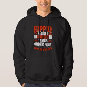Sudadera Órdenes De Mi Esposa Ahora Jubilado Chef De Sushi