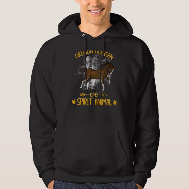 Sudadera Oregon Morgan Es Mi Espíritu Animal Ridin (Anverso)