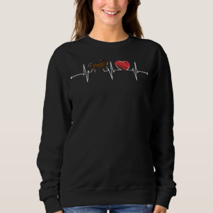 Sudadera Oregon Morgan Horse Heartbeat Ekg Caballo Ecuestre