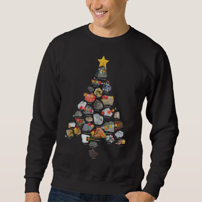 Sudadera Ores Minerals Gems Rocks coleccionando árbol de Na (Anverso)