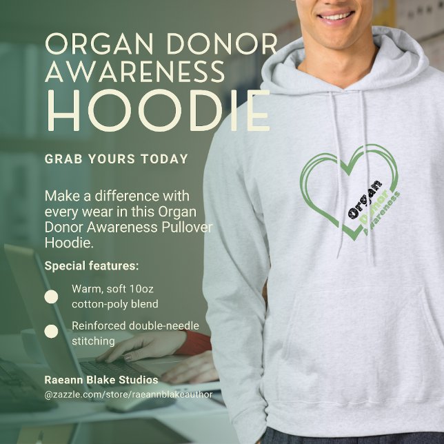 Sudadera Organ Donor Awareness Pullover Hoodie (Subido por el creador)