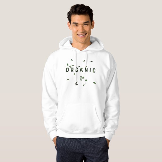 Sudadera Orgánico blanco (Anverso completo)