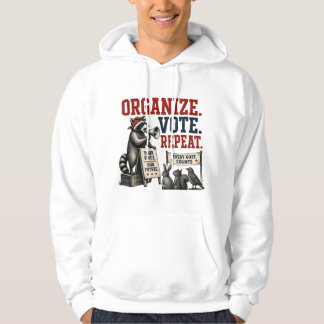 Sudadera Organiza. Vota. Repite.