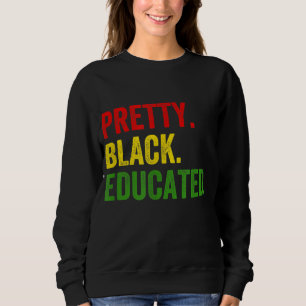 Sudadera Orgullo africano de historia negra educada por los