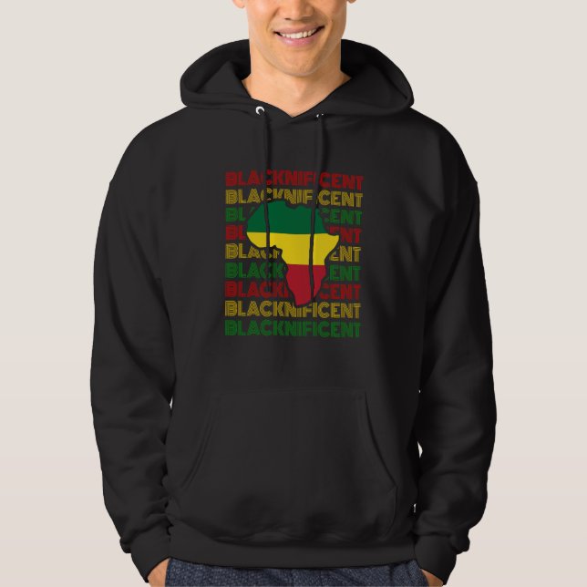 Sudadera Orgullo Afro Africano Negrísimo Historia Negra Afr (Anverso)