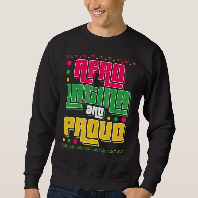 Sudadera Orgullo Afro Latino Afro Latina (Anverso)