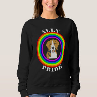 Sudadera Orgullo Aliado de Igualdad LGBTQ Arcoíris Lesbiana